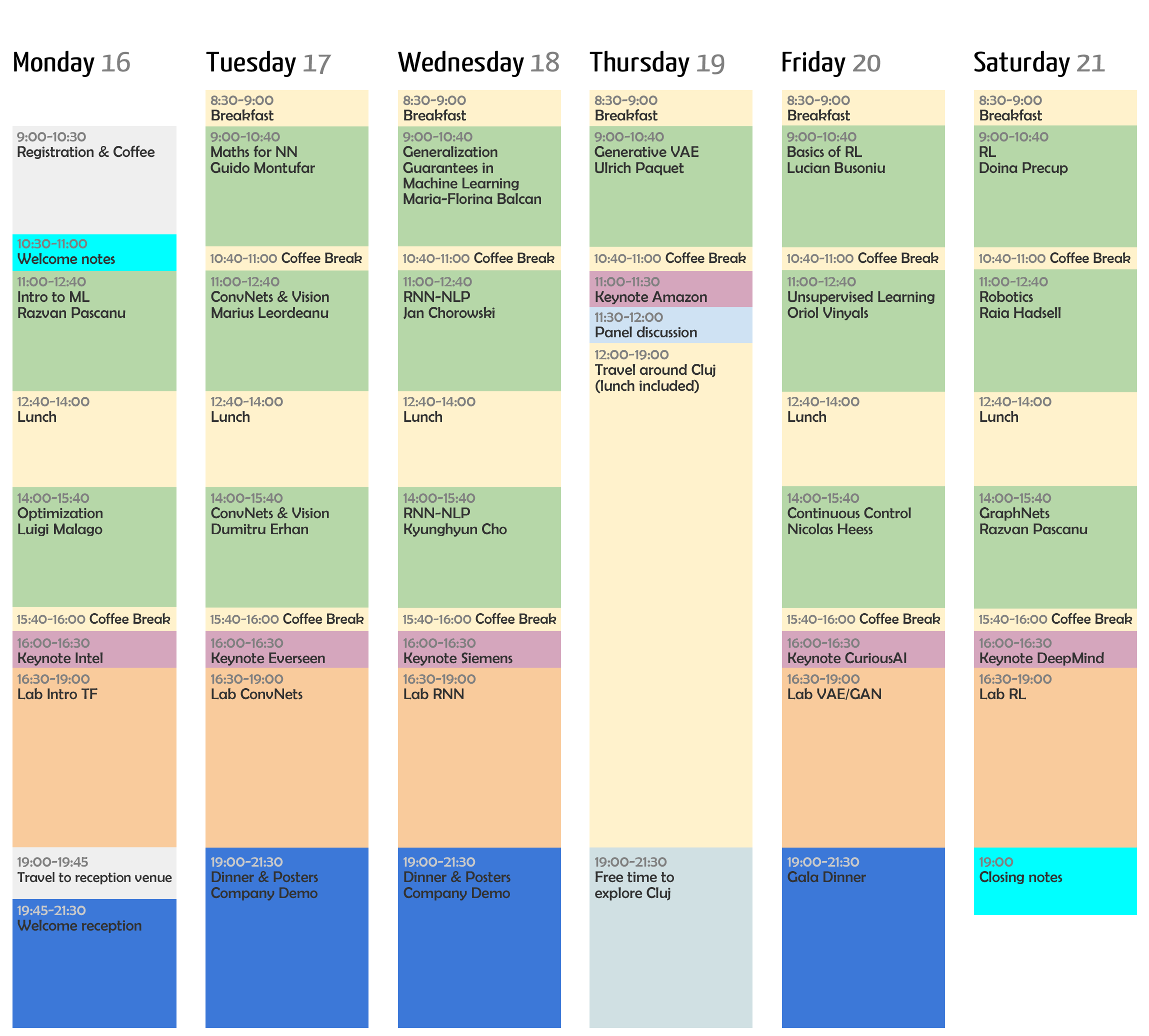 TMLSS Schedule